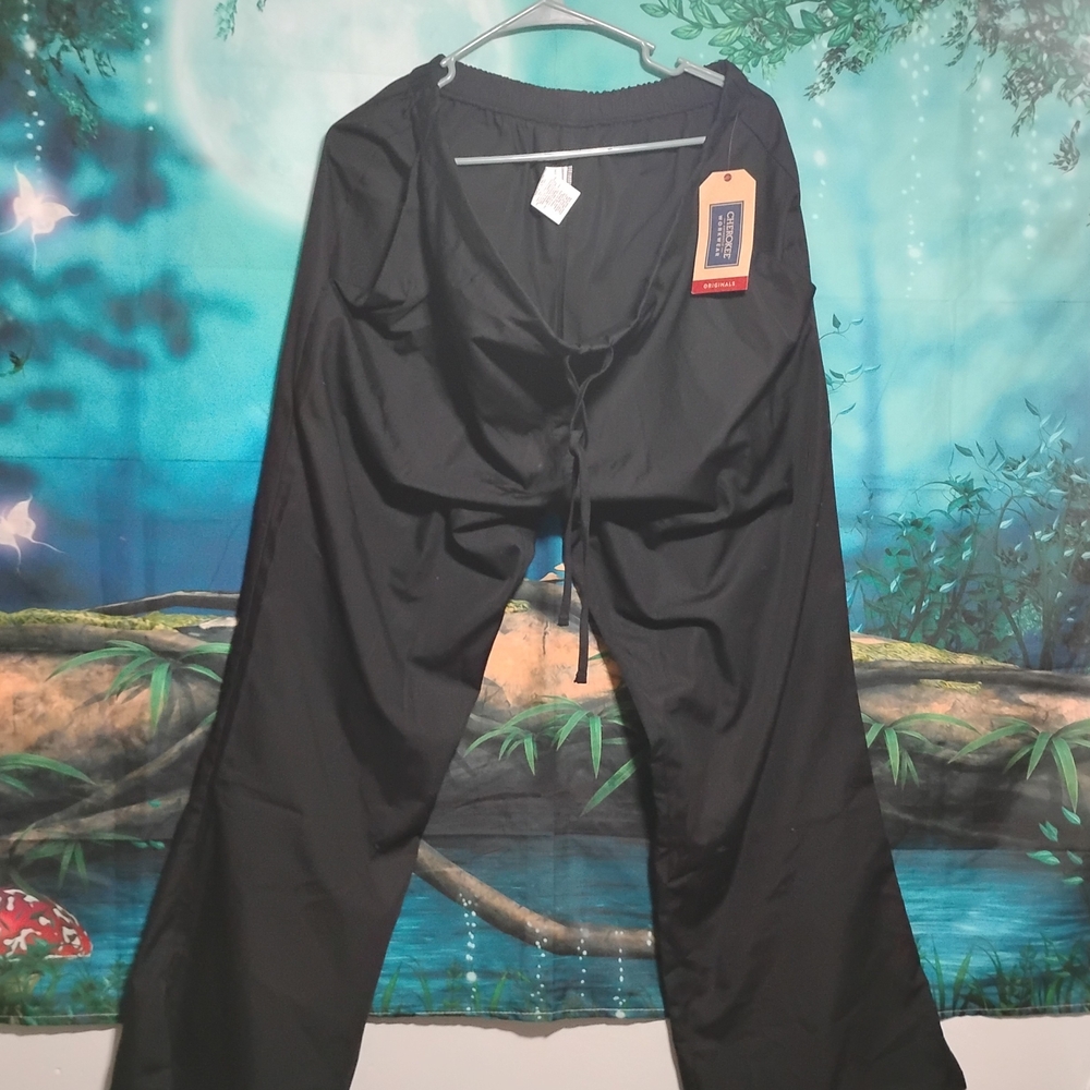Men's Black Drawstring Jogger Pants - Relaxed Fit